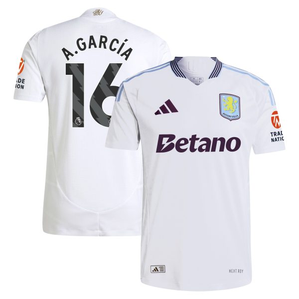 aston villa adidas away authentic shirt 2024-25 with a.garcía 16 printing Collection - Official Aston Villa Shirts & Jerseys