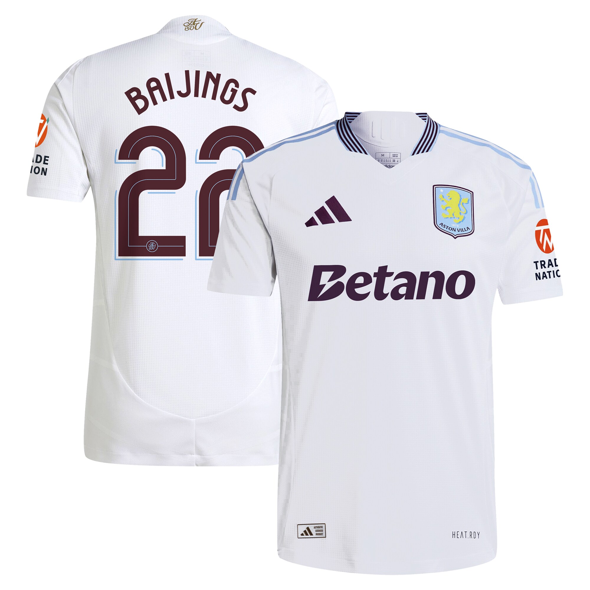 aston villa adidas away authentic shirt 2024-25 with baijings 22 cup printing Collection - Official Aston Villa Shirts & Jerseys