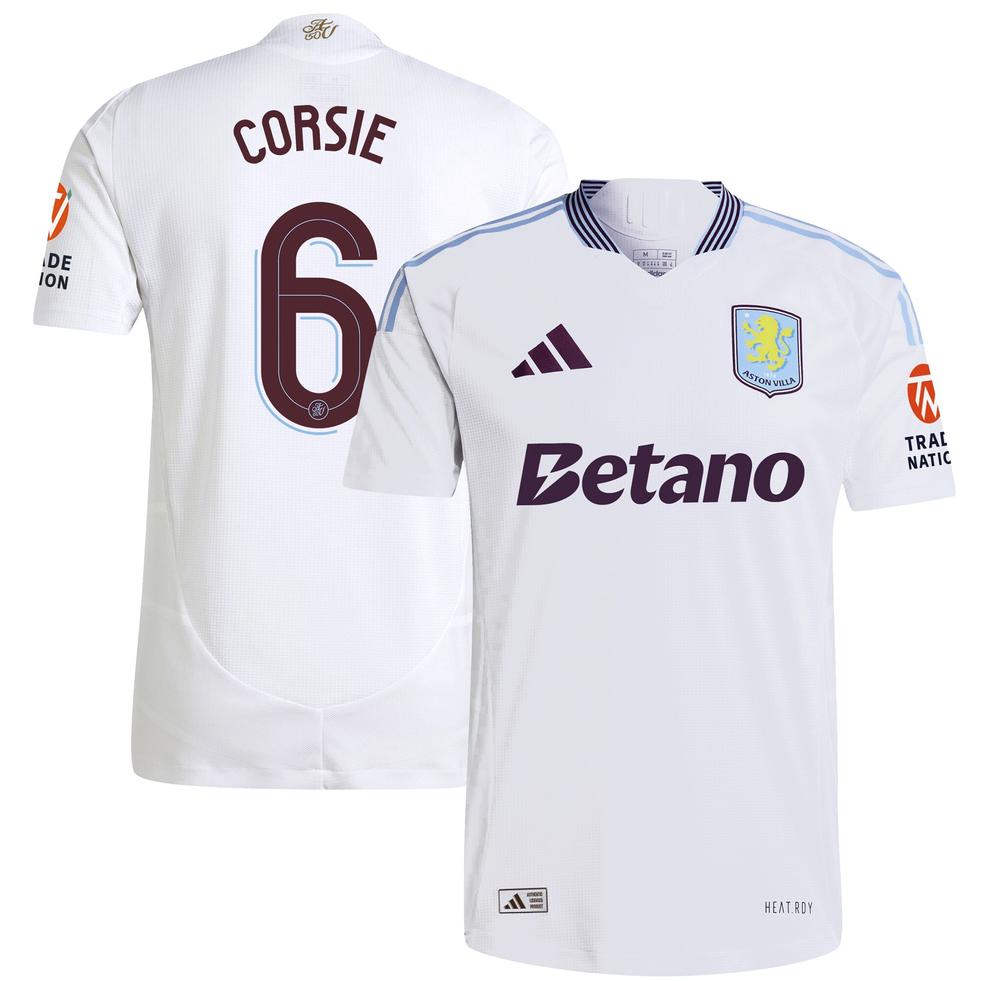aston villa adidas away authentic shirt 2024-25 with corsie 6 cup printing Collection - Official Aston Villa Shirts & Jerseys
