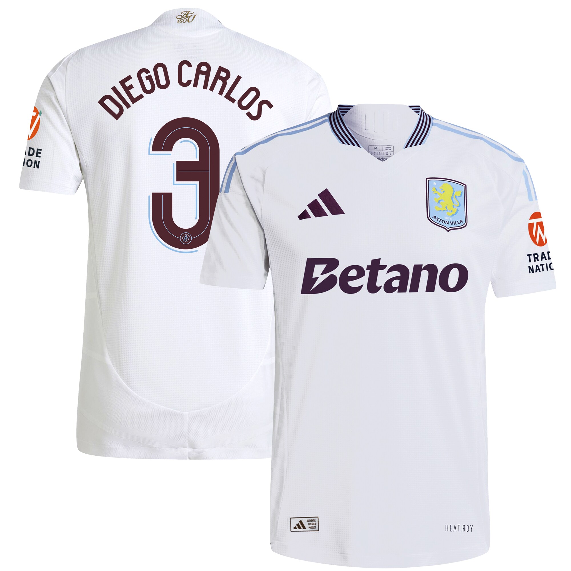 aston villa adidas away authentic shirt 2024-25 with diego carlos 3 cup printing Collection - Official Aston Villa Shirts & Jerseys