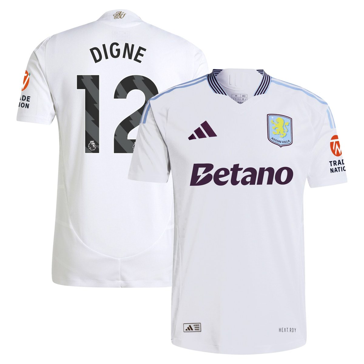 aston villa adidas away authentic shirt 2024-25 with digne 12 printing Collection - Official Aston Villa Shirts & Jerseys