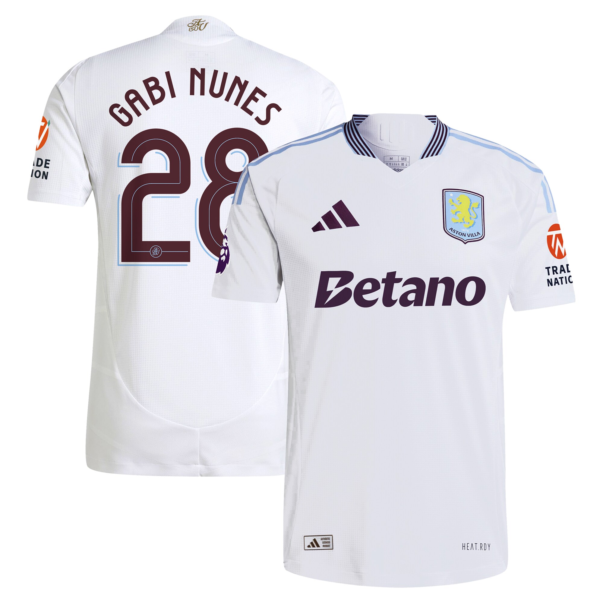 aston villa adidas away authentic shirt 2024-25 with gabi nunes 28 cup printing Collection - Official Aston Villa Shirts & Jerseys