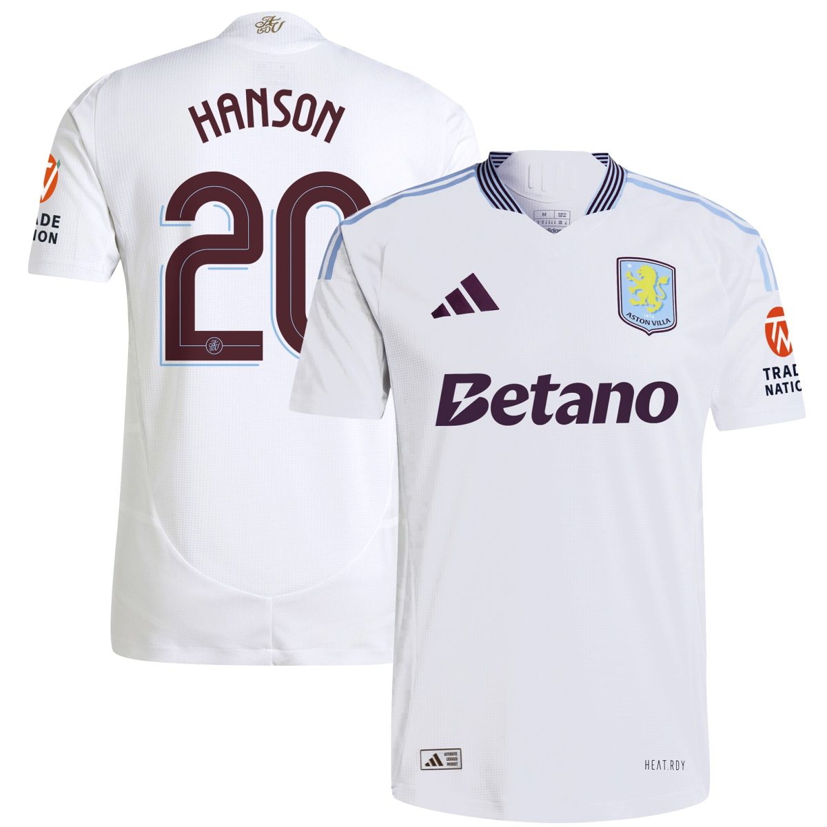 aston villa adidas away authentic shirt 2024-25 with hanson 20 cup printing Collection - Official Aston Villa Shirts & Jerseys