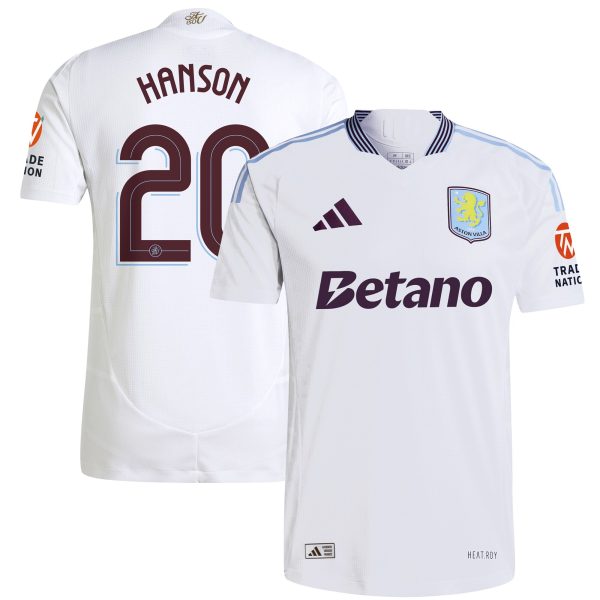 aston villa adidas away authentic shirt 2024-25 with hanson 20 cup printing Collection - Official Aston Villa Shirts & Jerseys
