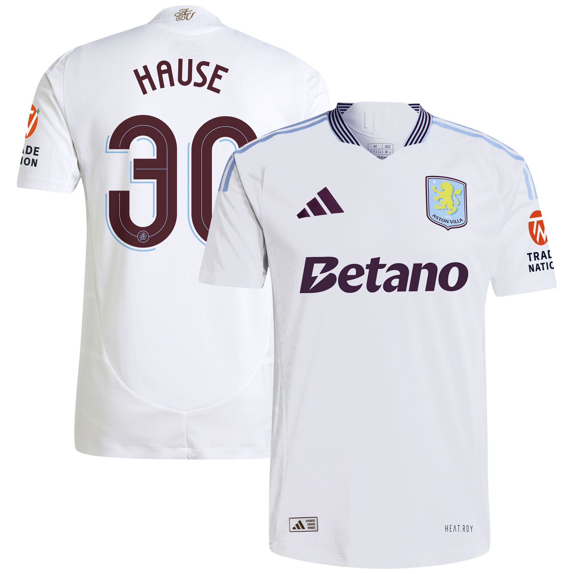 aston villa adidas away authentic shirt 2024-25 with hause 30 cup printing Collection - Official Aston Villa Shirts & Jerseys