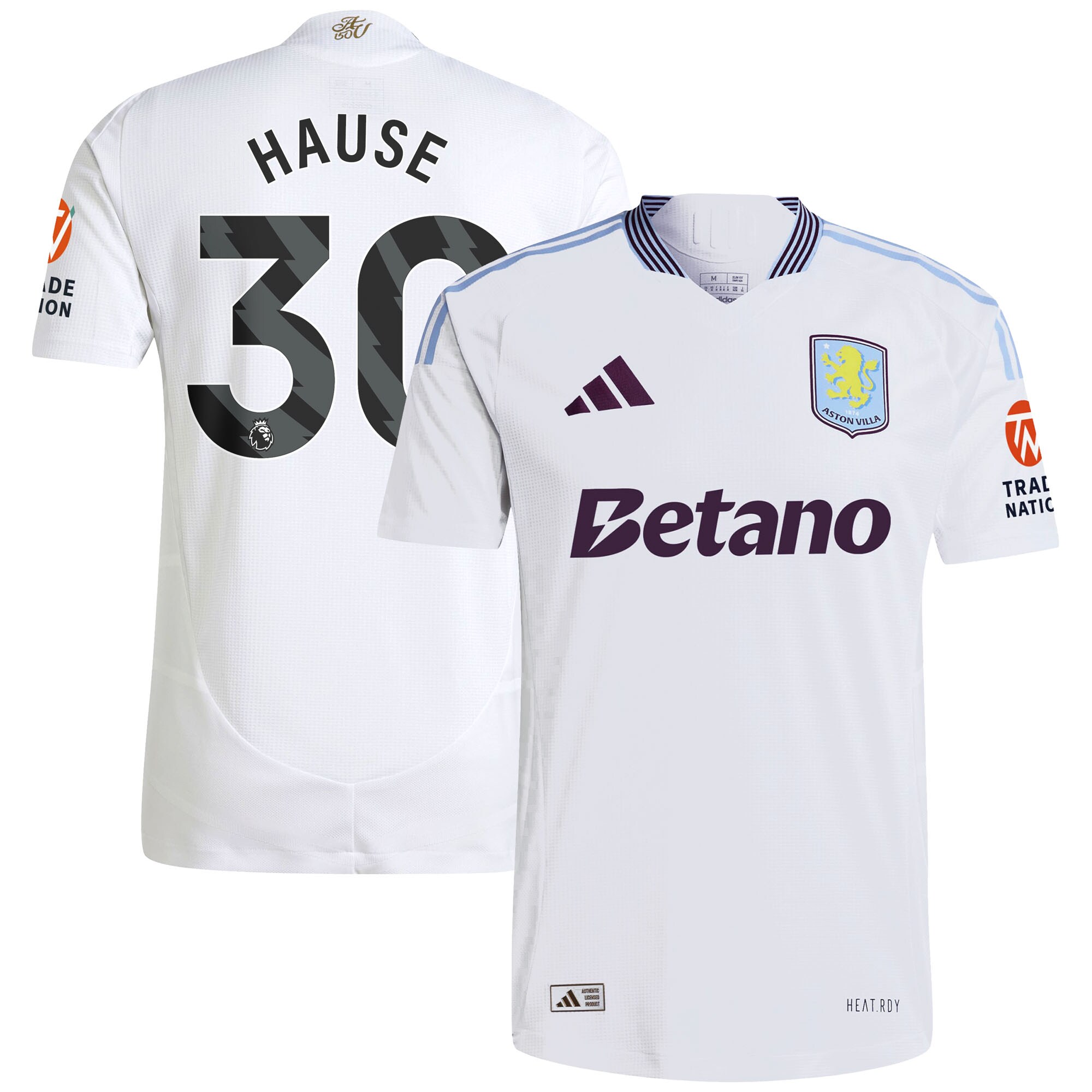 aston villa adidas away authentic shirt 2024-25 with hause 30 printing Collection - Official Aston Villa Shirts & Jerseys