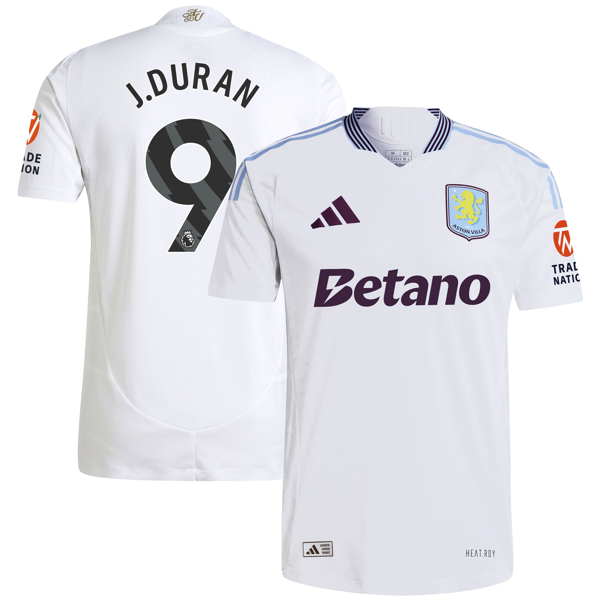 aston villa adidas away authentic shirt 2024-25 with j.duran 9 printing Collection - Official Aston Villa Shirts & Jerseys