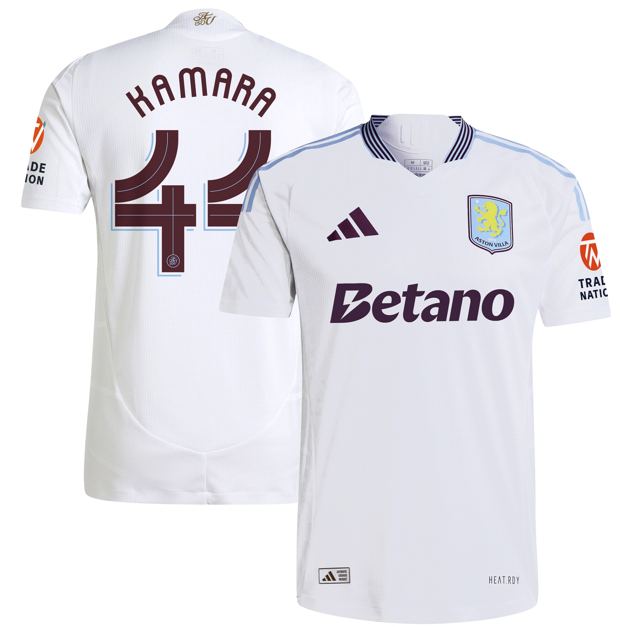 aston villa adidas away authentic shirt 2024-25 with kamara 44 cup printing Collection - Official Aston Villa Shirts & Jerseys