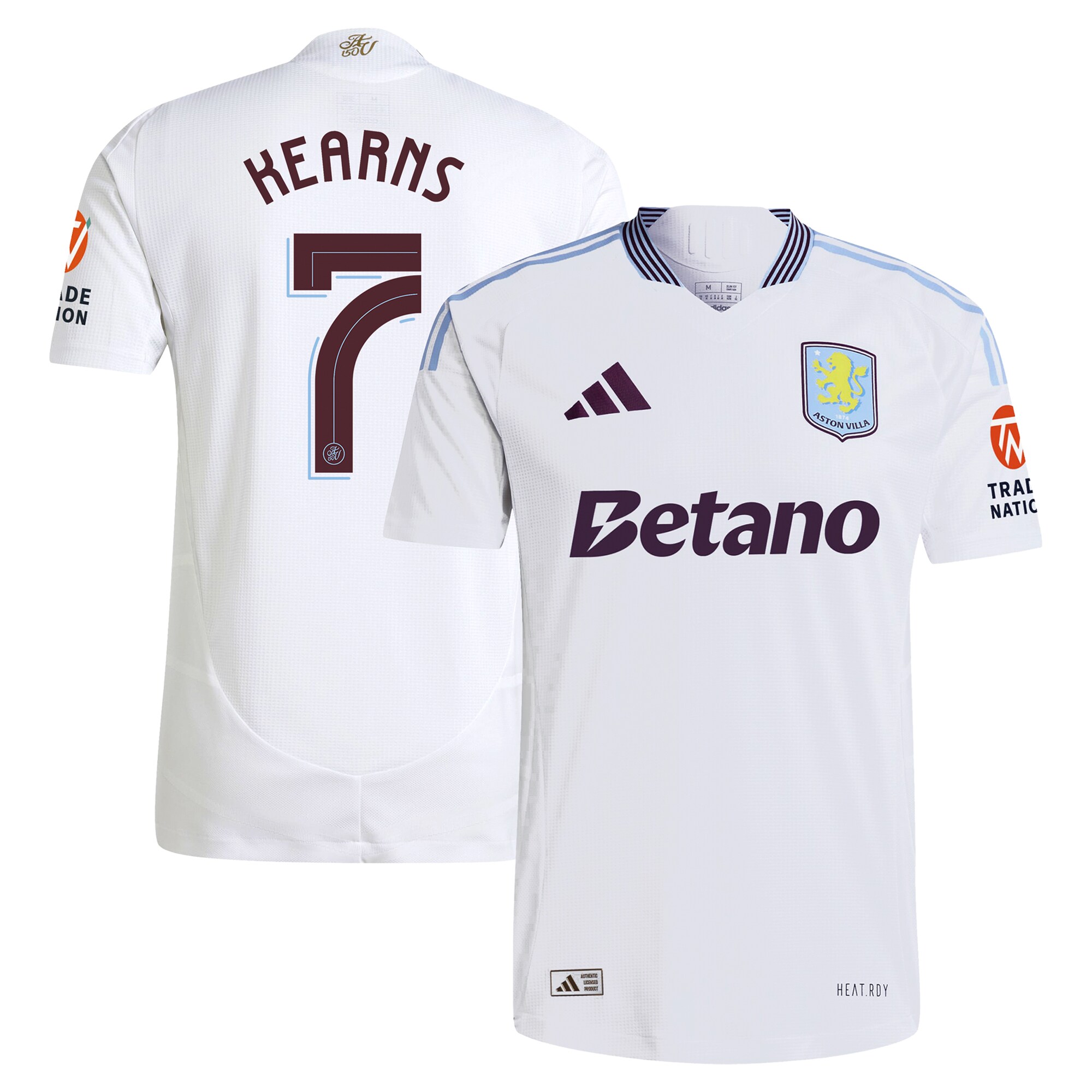 aston villa adidas away authentic shirt 2024-25 with kearns 7 cup printing Collection - Official Aston Villa Shirts & Jerseys