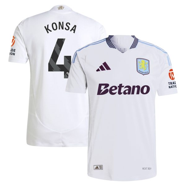 aston villa adidas away authentic shirt 2024-25 with konsa 4 printing Collection - Official Aston Villa Shirts & Jerseys
