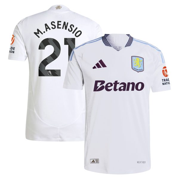 aston villa adidas away authentic shirt 2024-25 with m.asensio 21 printing Collection - Official Aston Villa Shirts & Jerseys