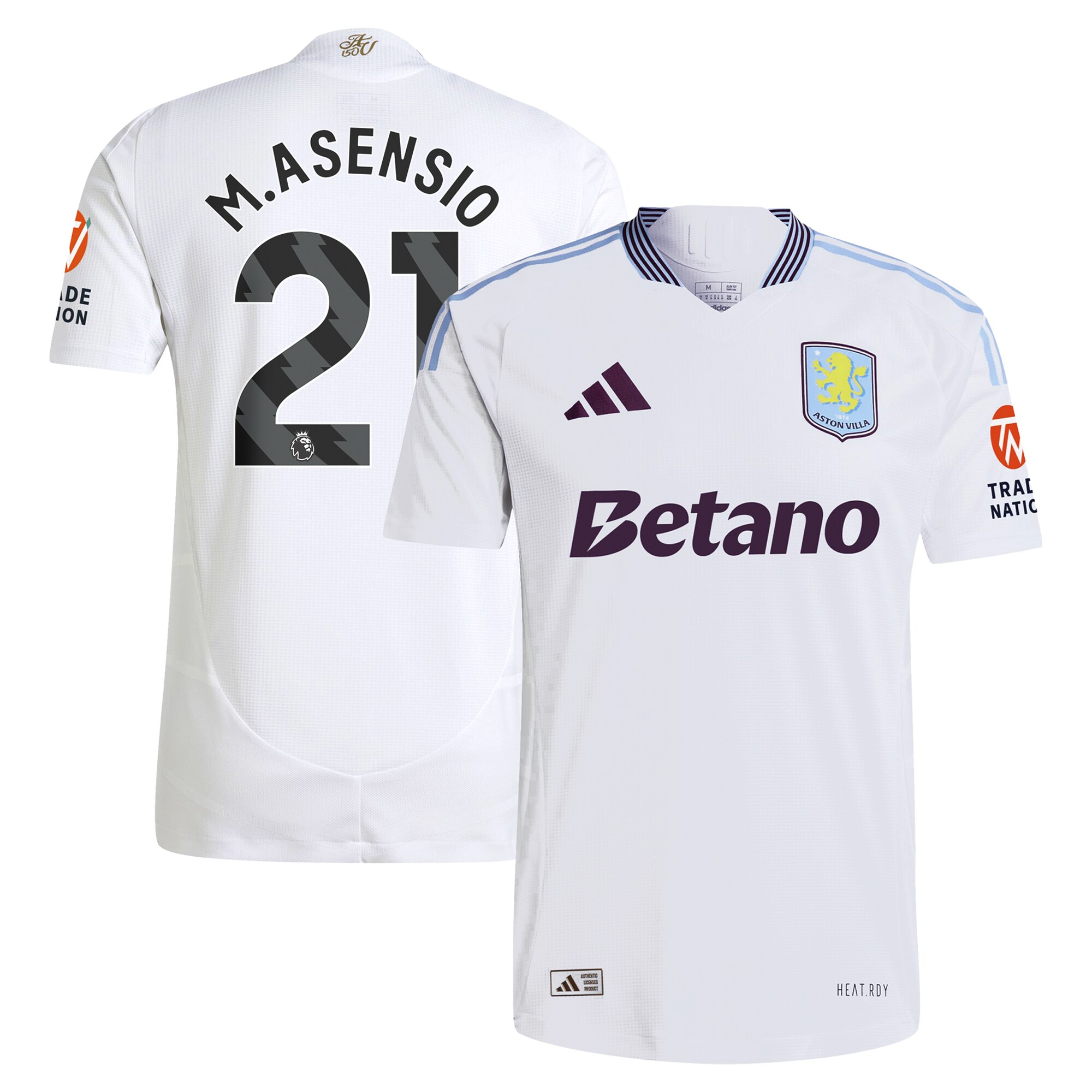 aston villa adidas away authentic shirt 2024-25 with m.asensio 21 printing Collection - Official Aston Villa Shirts & Jerseys