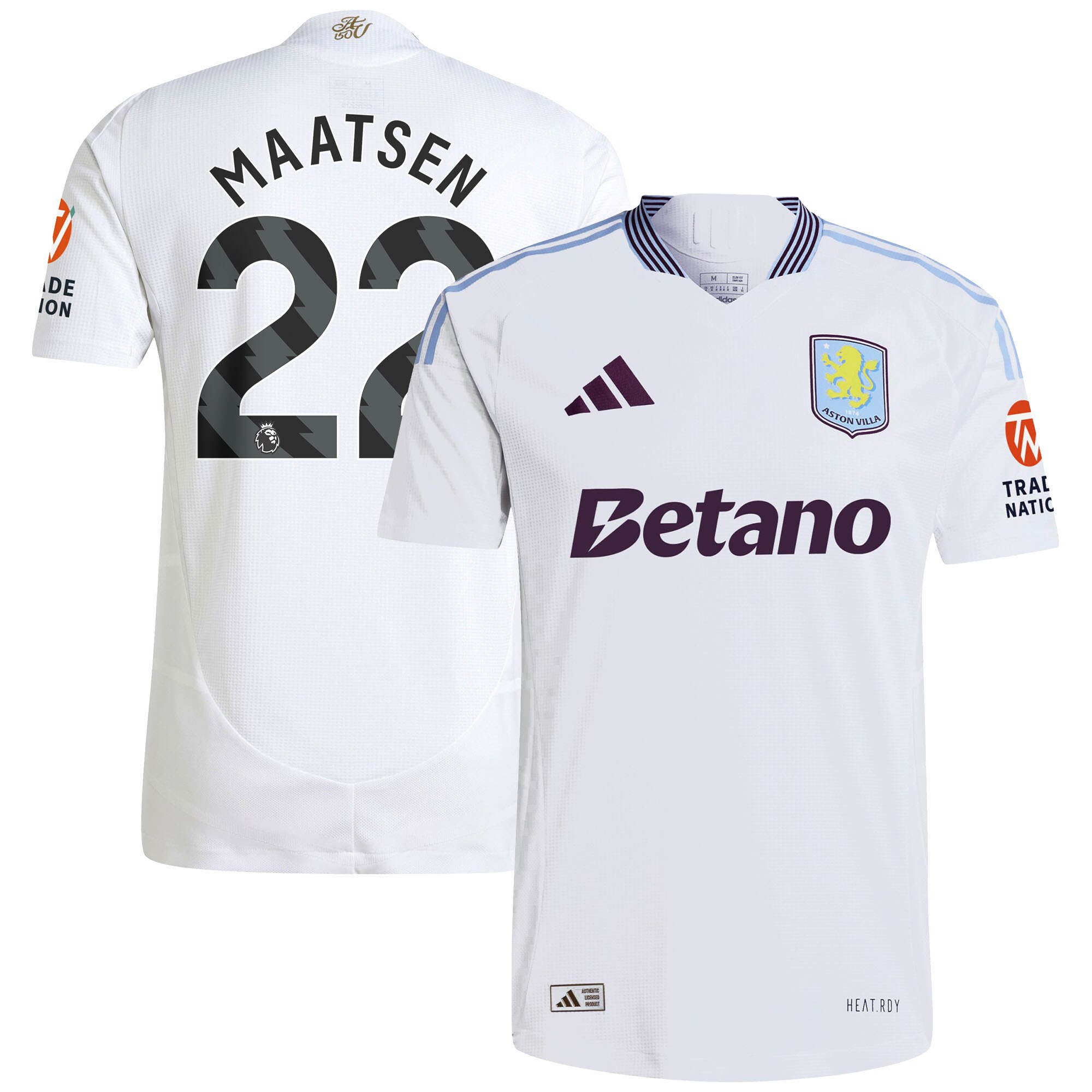 aston villa adidas away authentic shirt 2024-25 with maatsen 22 printing Collection - Official Aston Villa Shirts & Jerseys