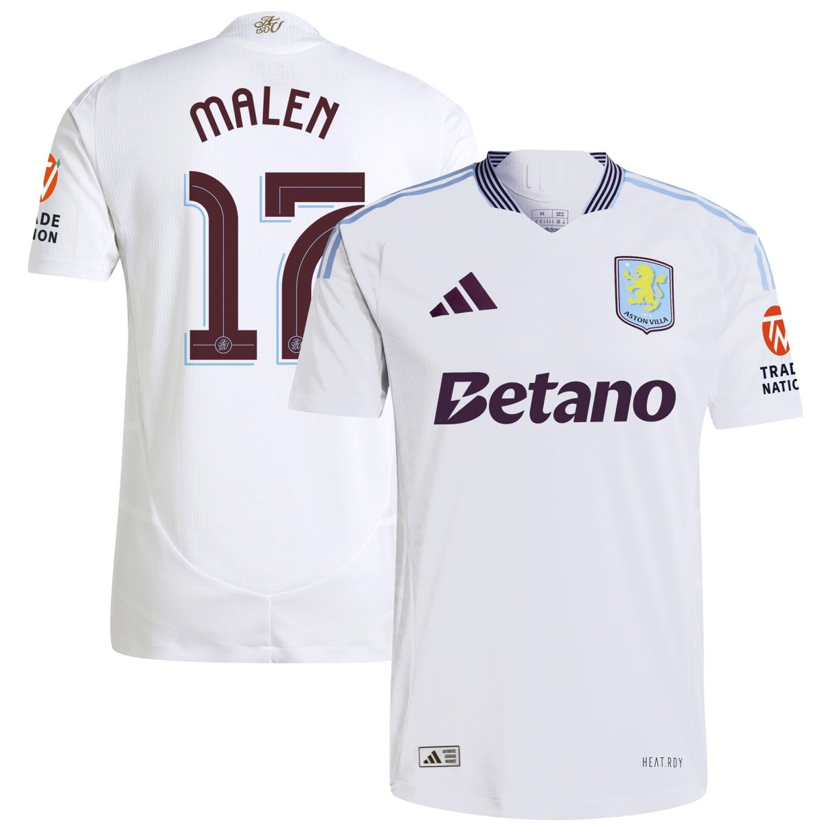 aston villa adidas away authentic shirt 2024-25 with malen 17 cup printing Collection - Official Aston Villa Shirts & Jerseys
