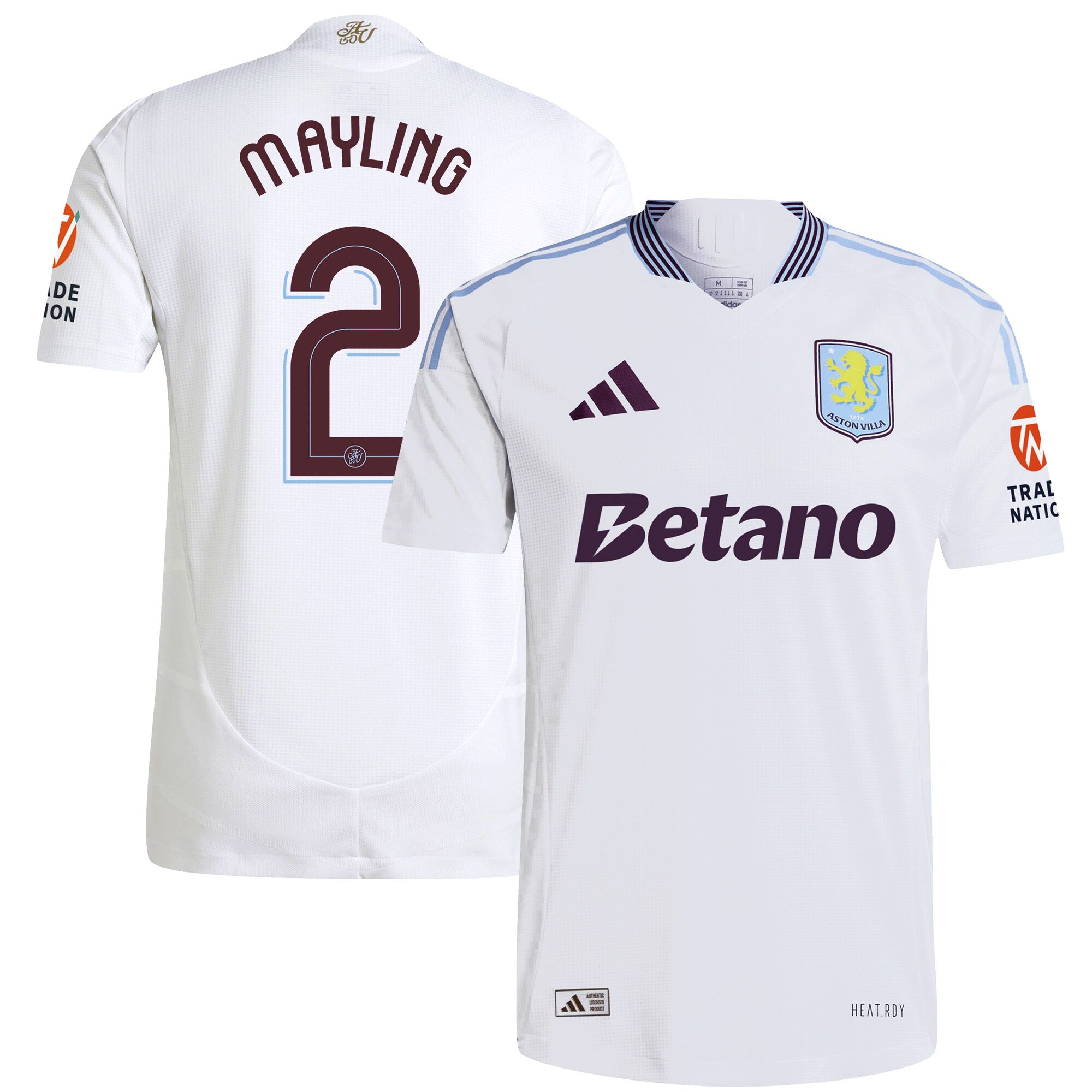 aston villa adidas away authentic shirt 2024-25 with mayling 2 cup printing Collection - Official Aston Villa Shirts & Jerseys