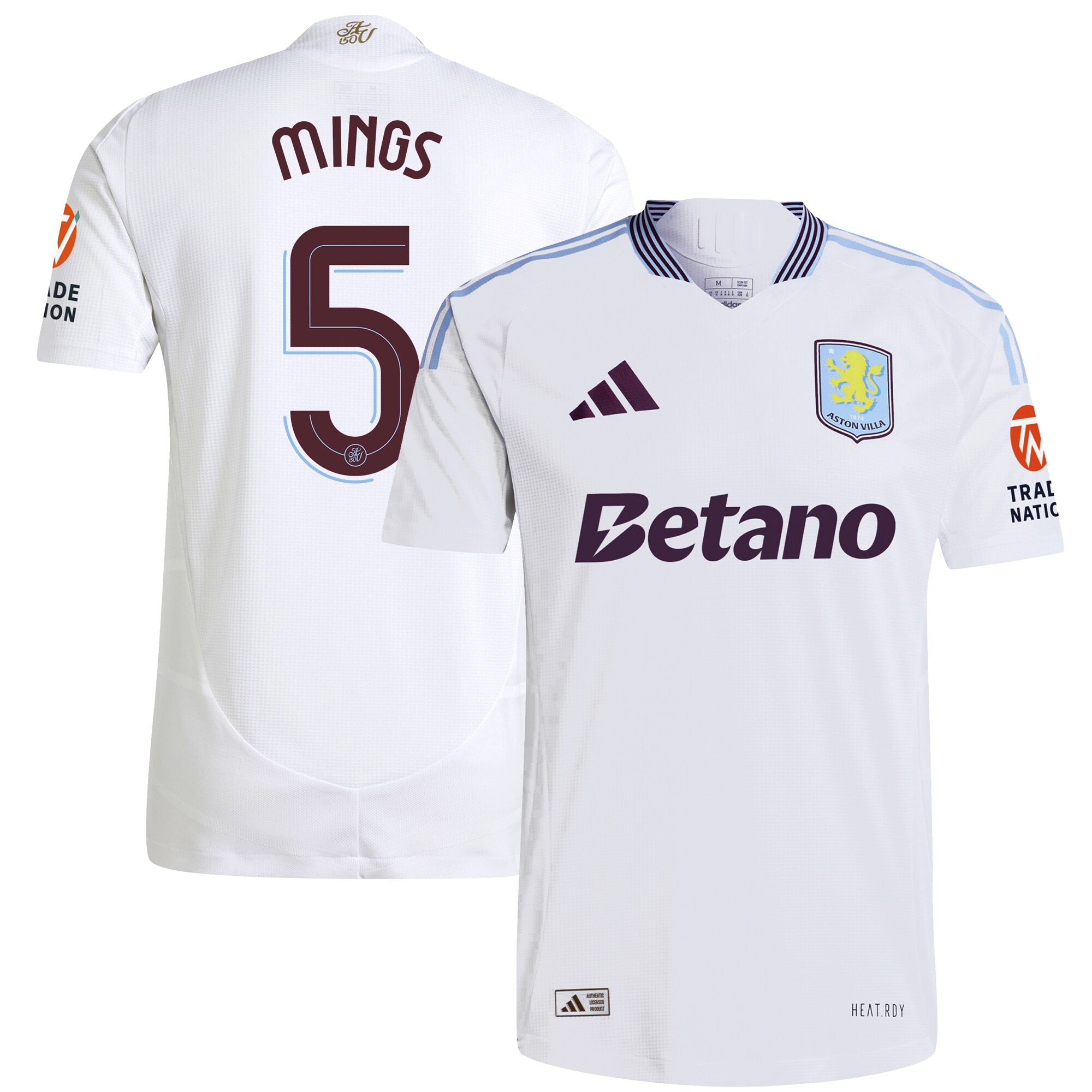 aston villa adidas away authentic shirt 2024-25 with mings 5 cup printing Collection - Official Aston Villa Shirts & Jerseys