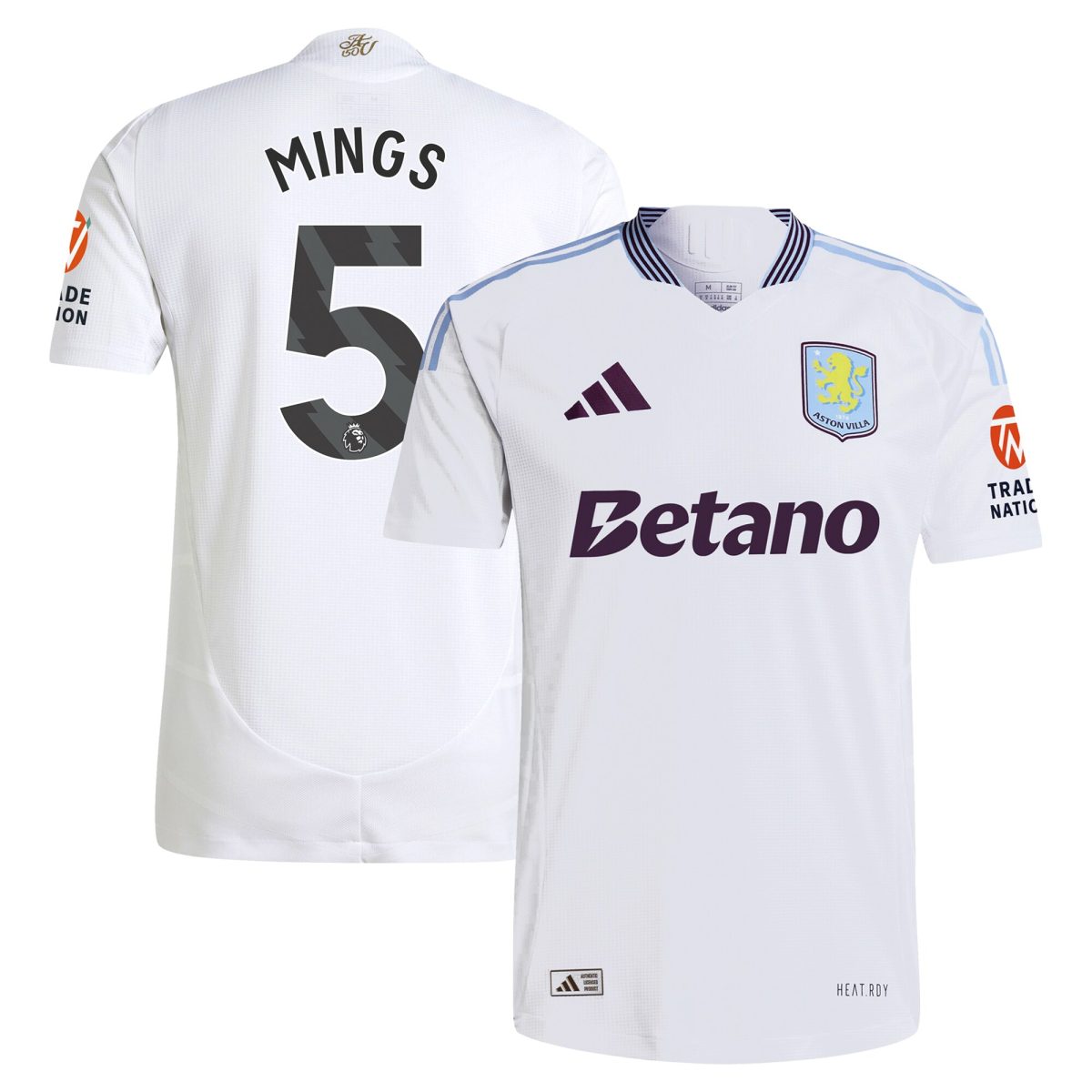 aston villa adidas away authentic shirt 2024-25 with mings 5 printing Collection - Official Aston Villa Shirts & Jerseys