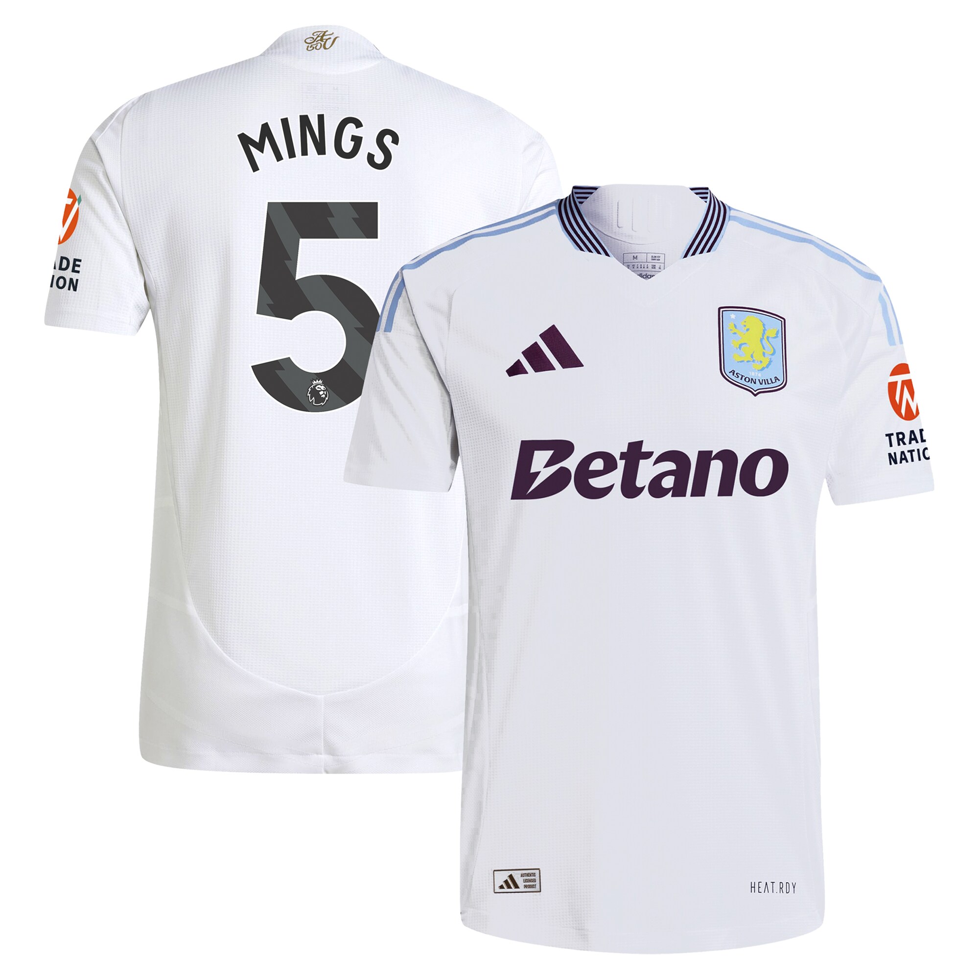aston villa adidas away authentic shirt 2024-25 with mings 5 printing Collection - Official Aston Villa Shirts & Jerseys