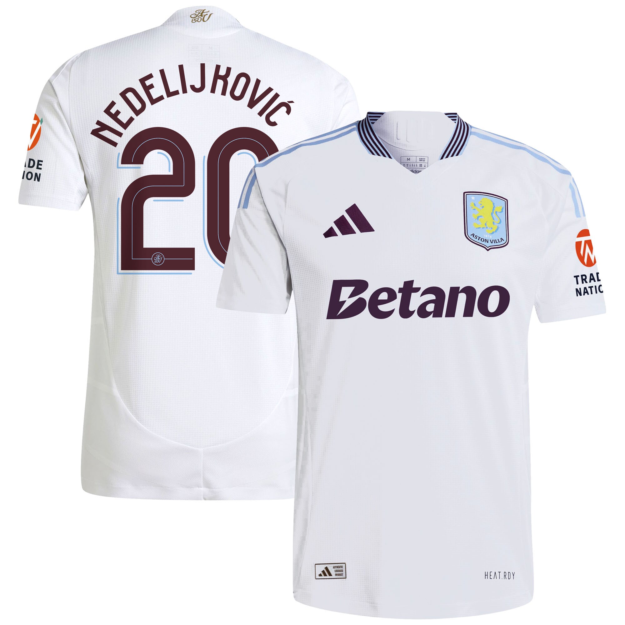 aston villa adidas away authentic shirt 2024-25 with nedeljković 20 cup printing Collection - Official Aston Villa Shirts & Jerseys