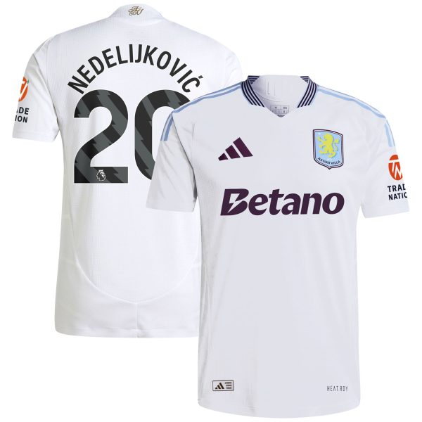 aston villa adidas away authentic shirt 2024-25 with nedeljković 20 printing Collection - Official Aston Villa Shirts & Jerseys