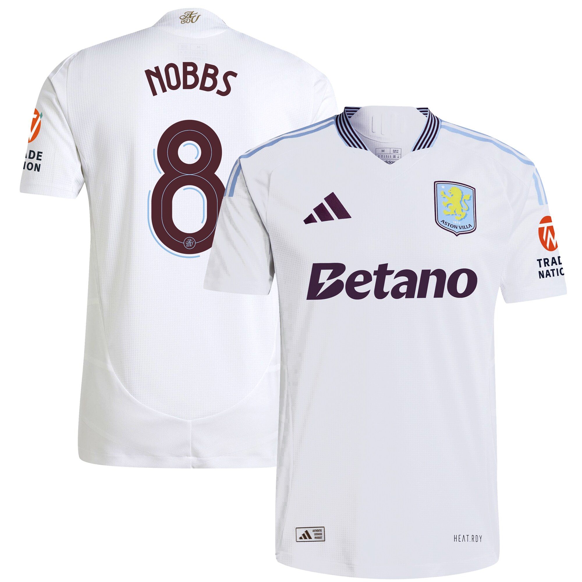 aston villa adidas away authentic shirt 2024-25 with nobbs 8 cup printing Collection - Official Aston Villa Shirts & Jerseys