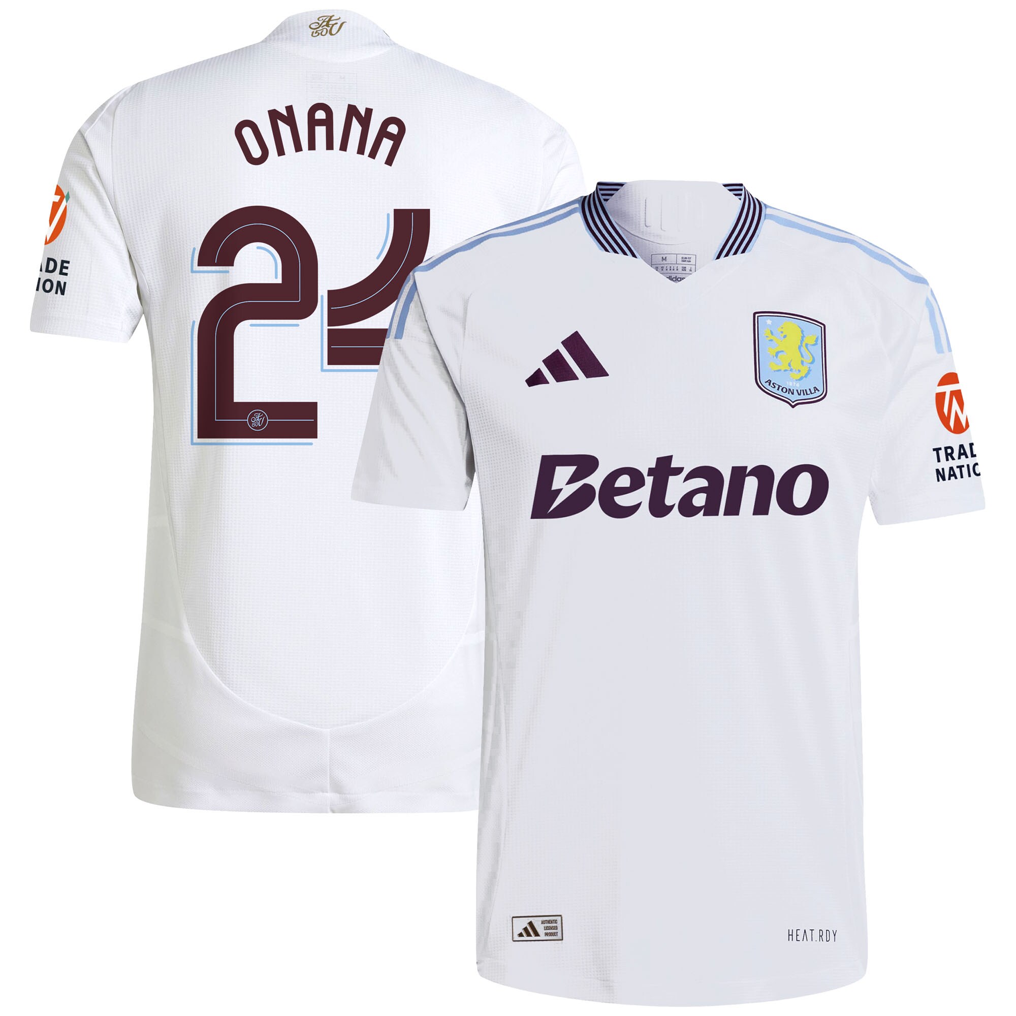 aston villa adidas away authentic shirt 2024-25 with onana 24 cup printing Collection - Official Aston Villa Shirts & Jerseys