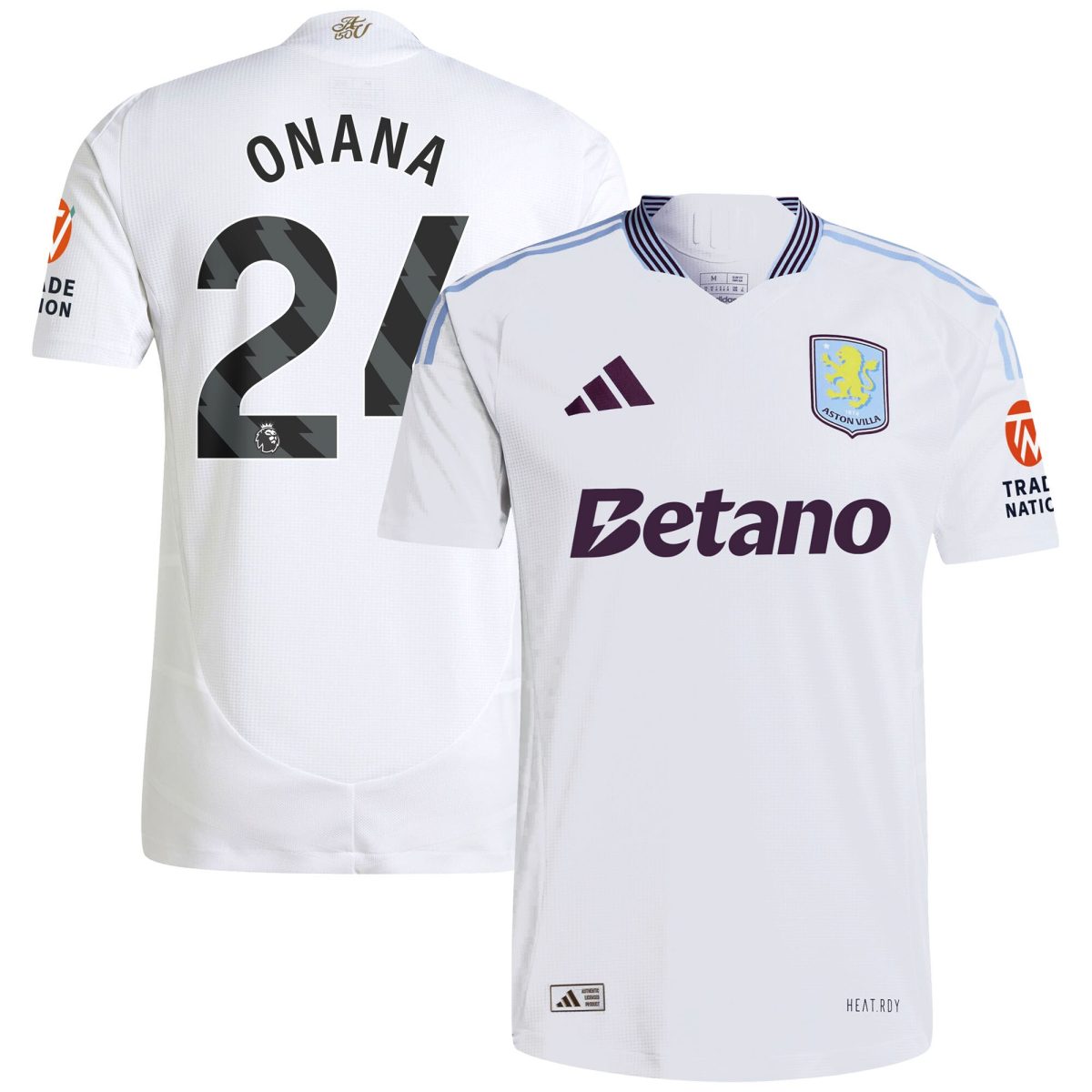 aston villa adidas away authentic shirt 2024-25 with onana 24 printing Collection - Official Aston Villa Shirts & Jerseys
