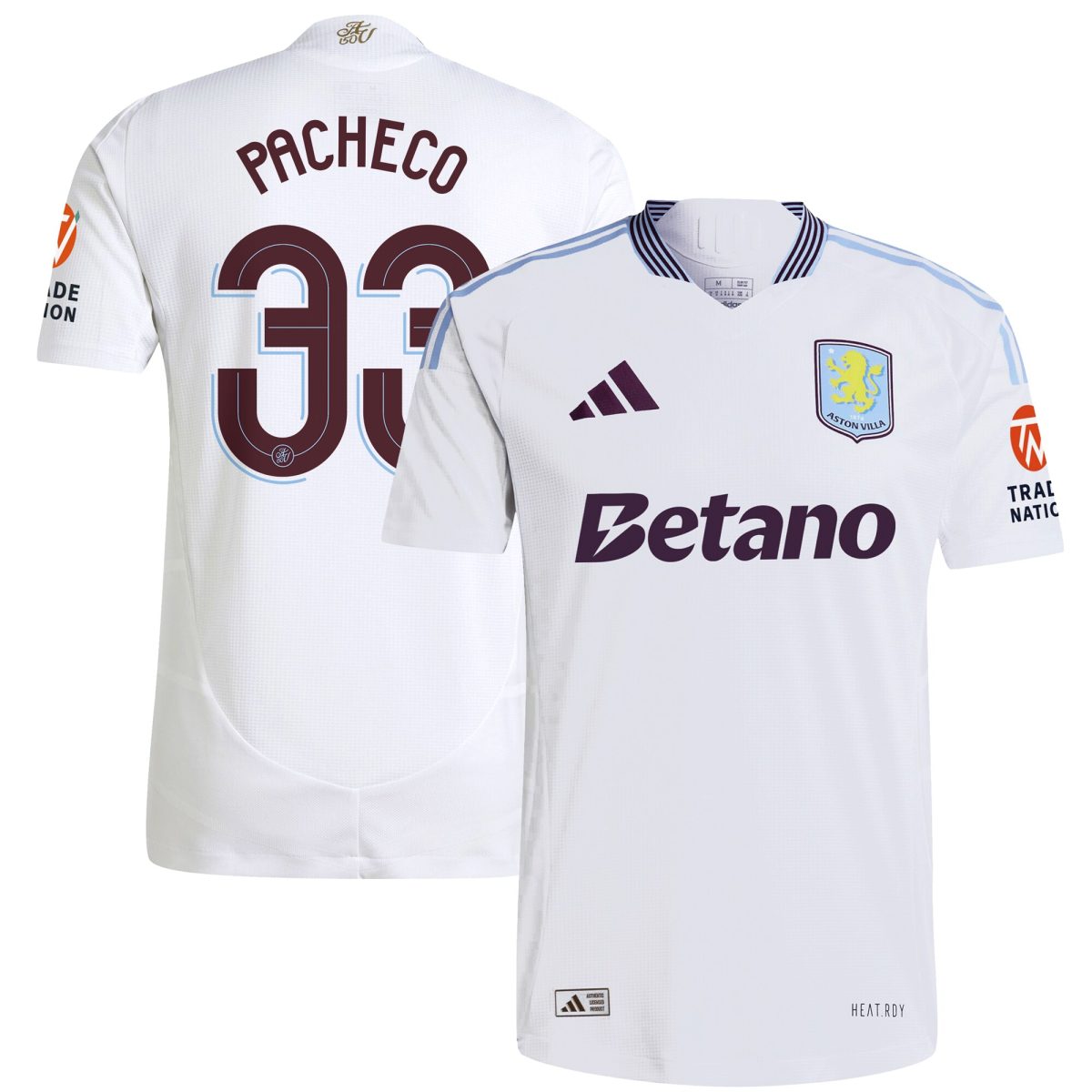 aston villa adidas away authentic shirt 2024-25 with pacheco 33 cup printing Collection - Official Aston Villa Shirts & Jerseys