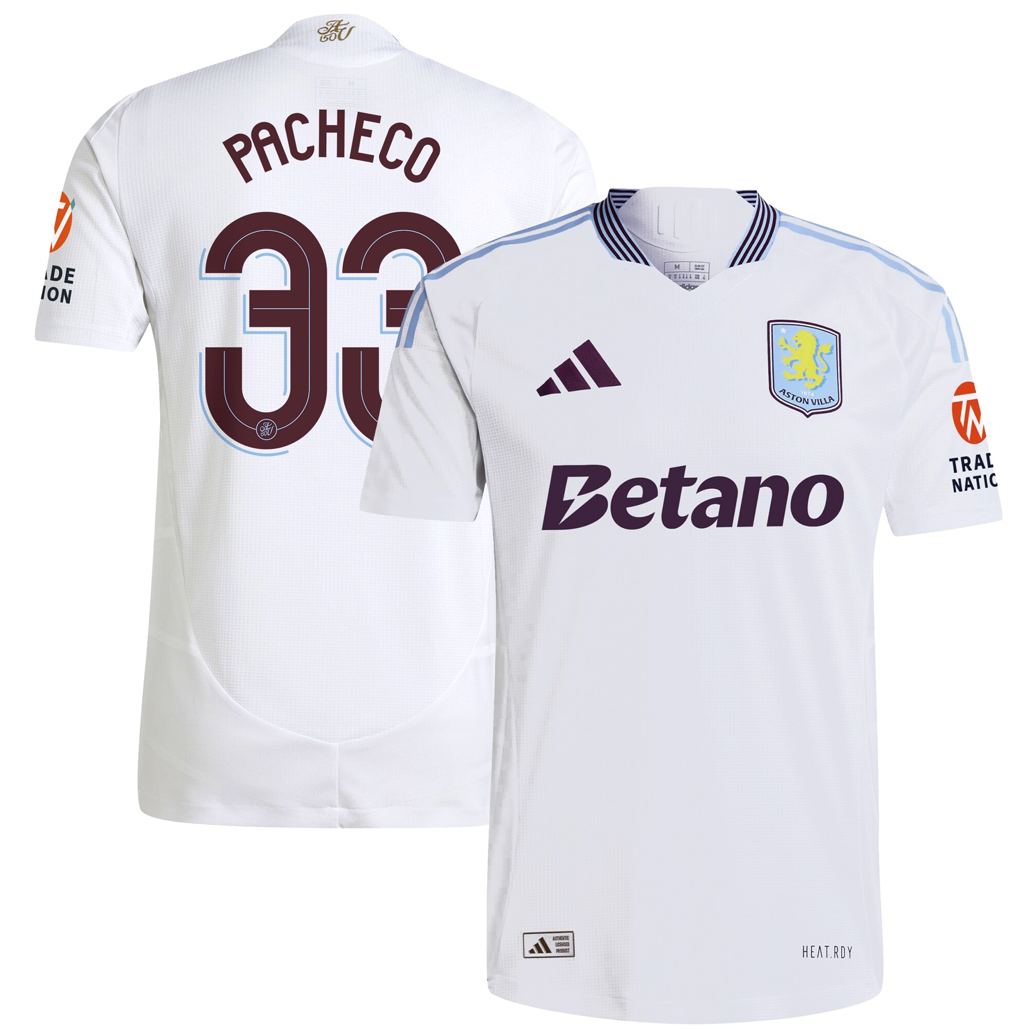 aston villa adidas away authentic shirt 2024-25 with pacheco 33 cup printing Collection - Official Aston Villa Shirts & Jerseys