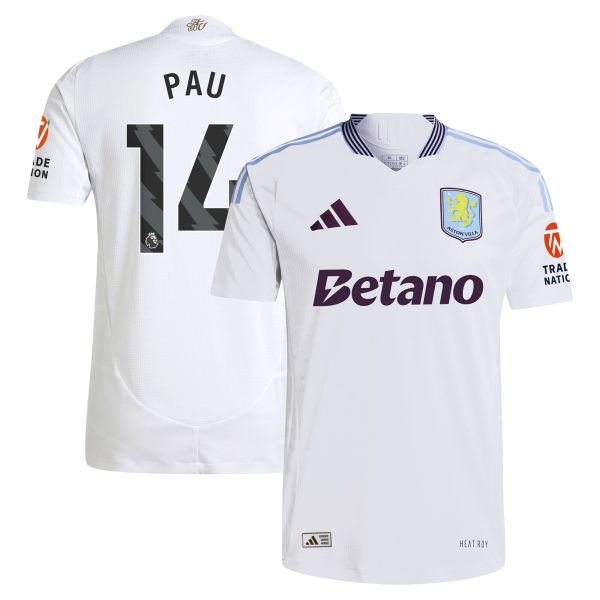 aston villa adidas away authentic shirt 2024-25 with pau 14 printing Collection - Official Aston Villa Shirts & Jerseys
