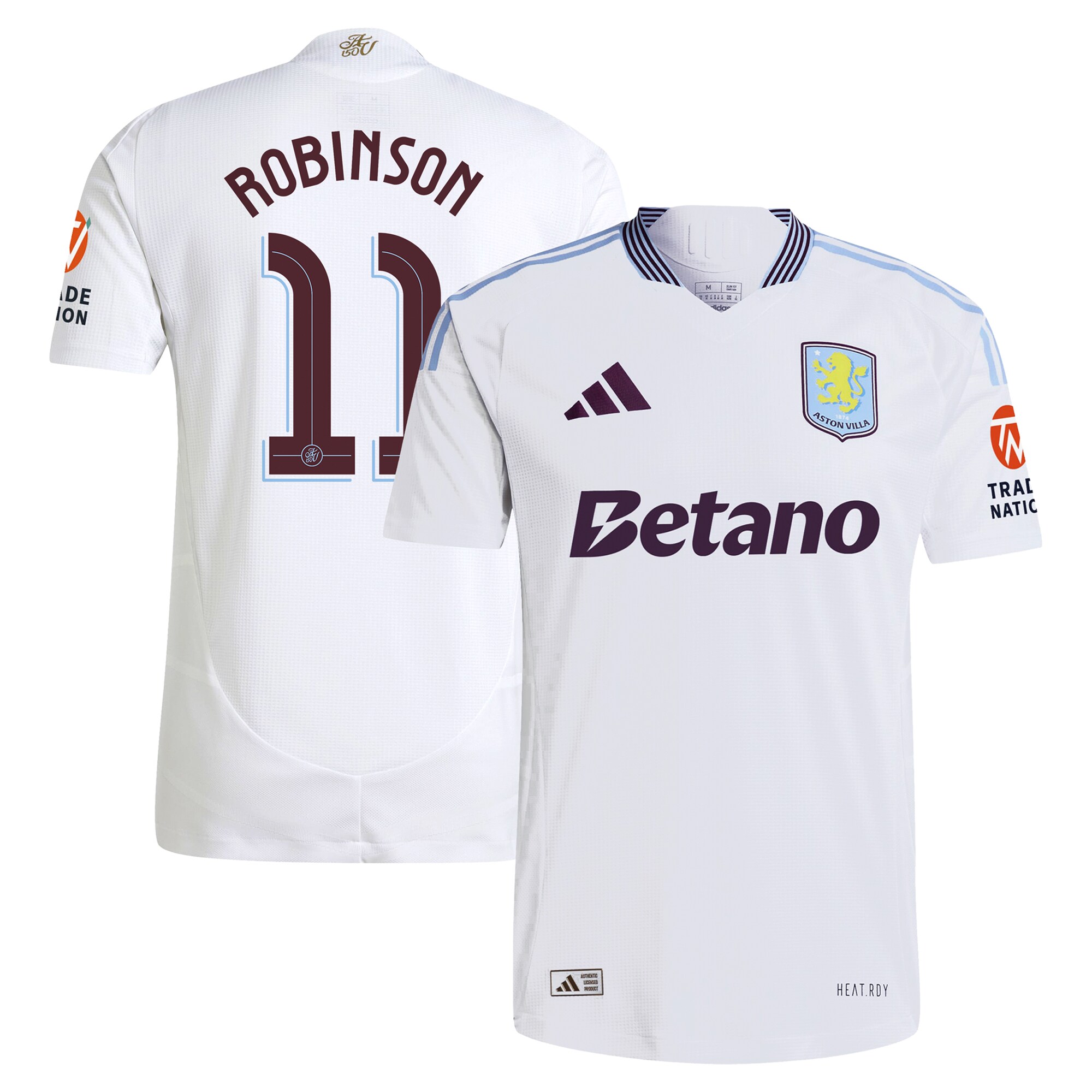 aston villa adidas away authentic shirt 2024-25 with robinson 11 cup printing Collection - Official Aston Villa Shirts & Jerseys