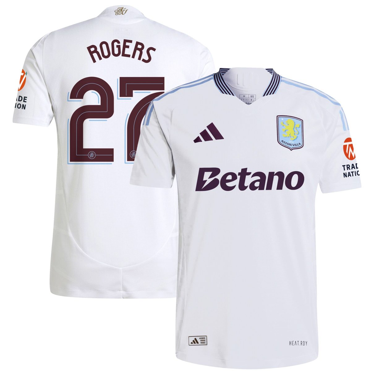 aston villa adidas away authentic shirt 2024-25 with rogers 27 cup printing Collection - Official Aston Villa Shirts & Jerseys
