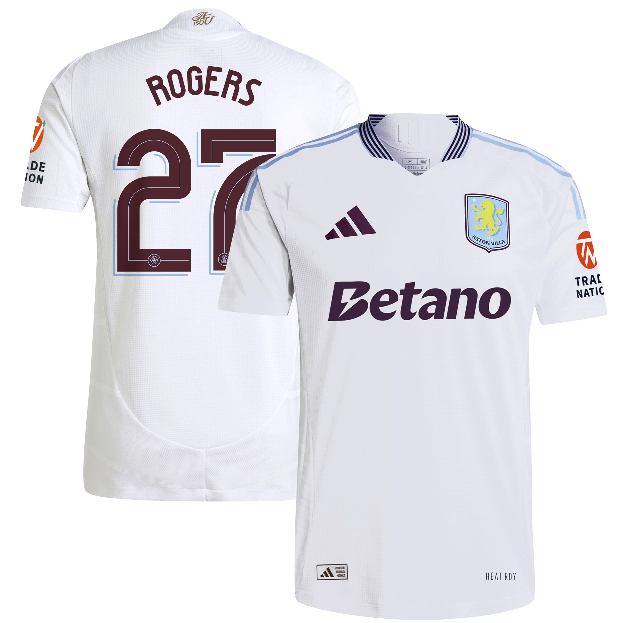 aston villa adidas away authentic shirt 2024-25 with rogers 27 cup printing Collection - Official Aston Villa Shirts & Jerseys