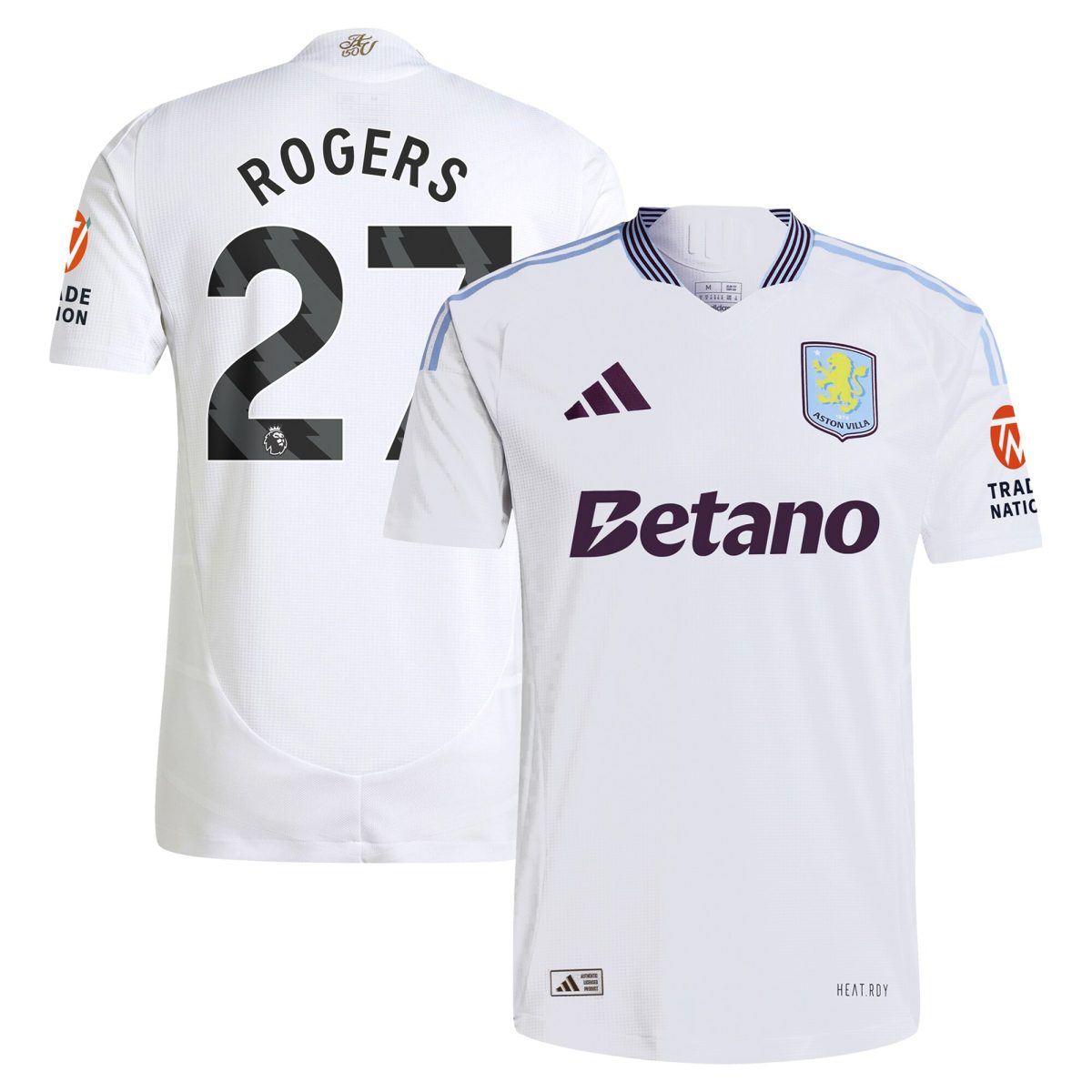 aston villa adidas away authentic shirt 2024-25 with rogers 27 printing Collection - Official Aston Villa Shirts & Jerseys