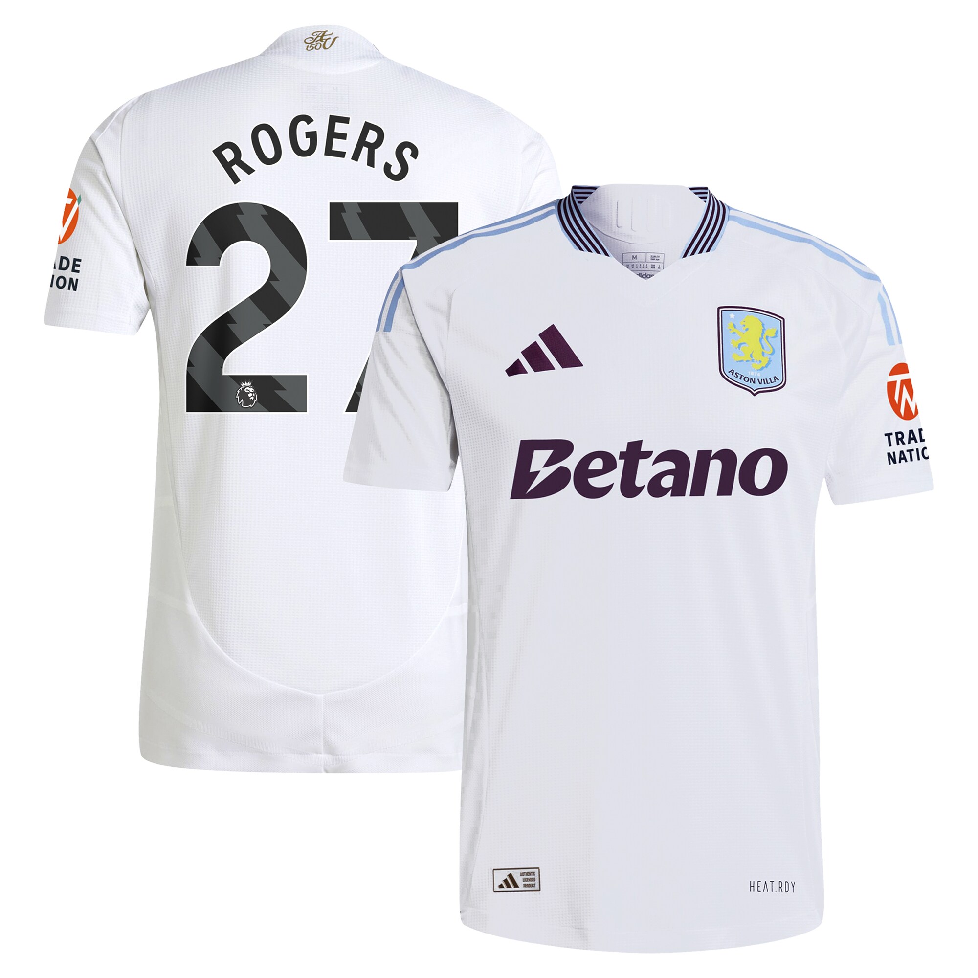 aston villa adidas away authentic shirt 2024-25 with rogers 27 printing Collection - Official Aston Villa Shirts & Jerseys