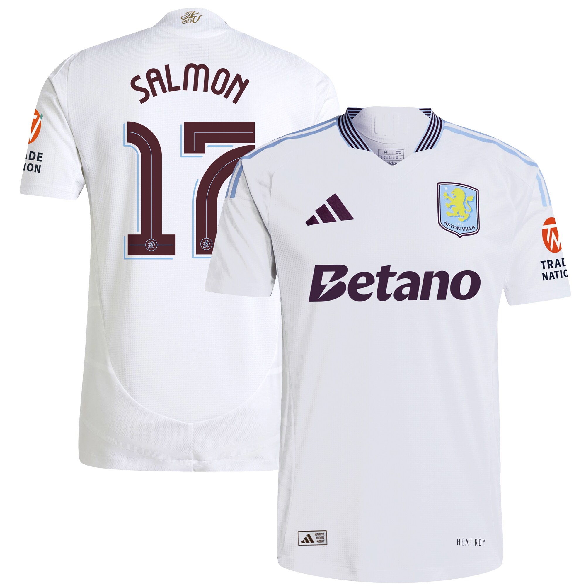 aston villa adidas away authentic shirt 2024-25 with salmon 17 cup printing Collection - Official Aston Villa Shirts & Jerseys