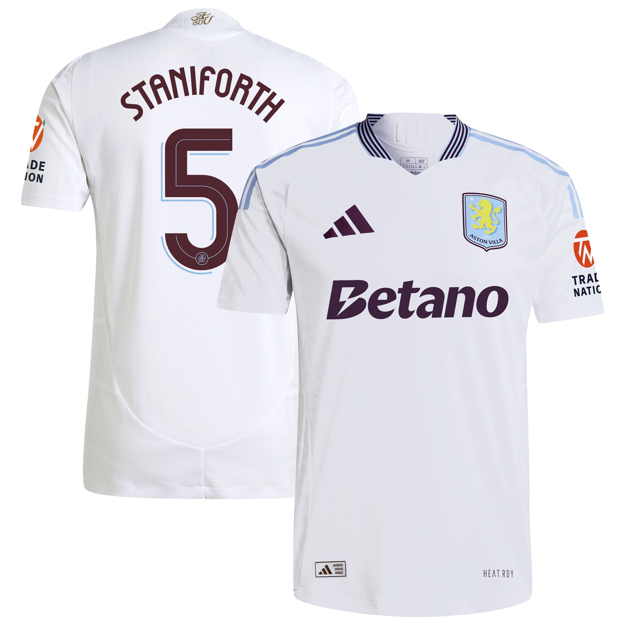 aston villa adidas away authentic shirt 2024-25 with staniforth 5 cup printing Collection - Official Aston Villa Shirts & Jerseys