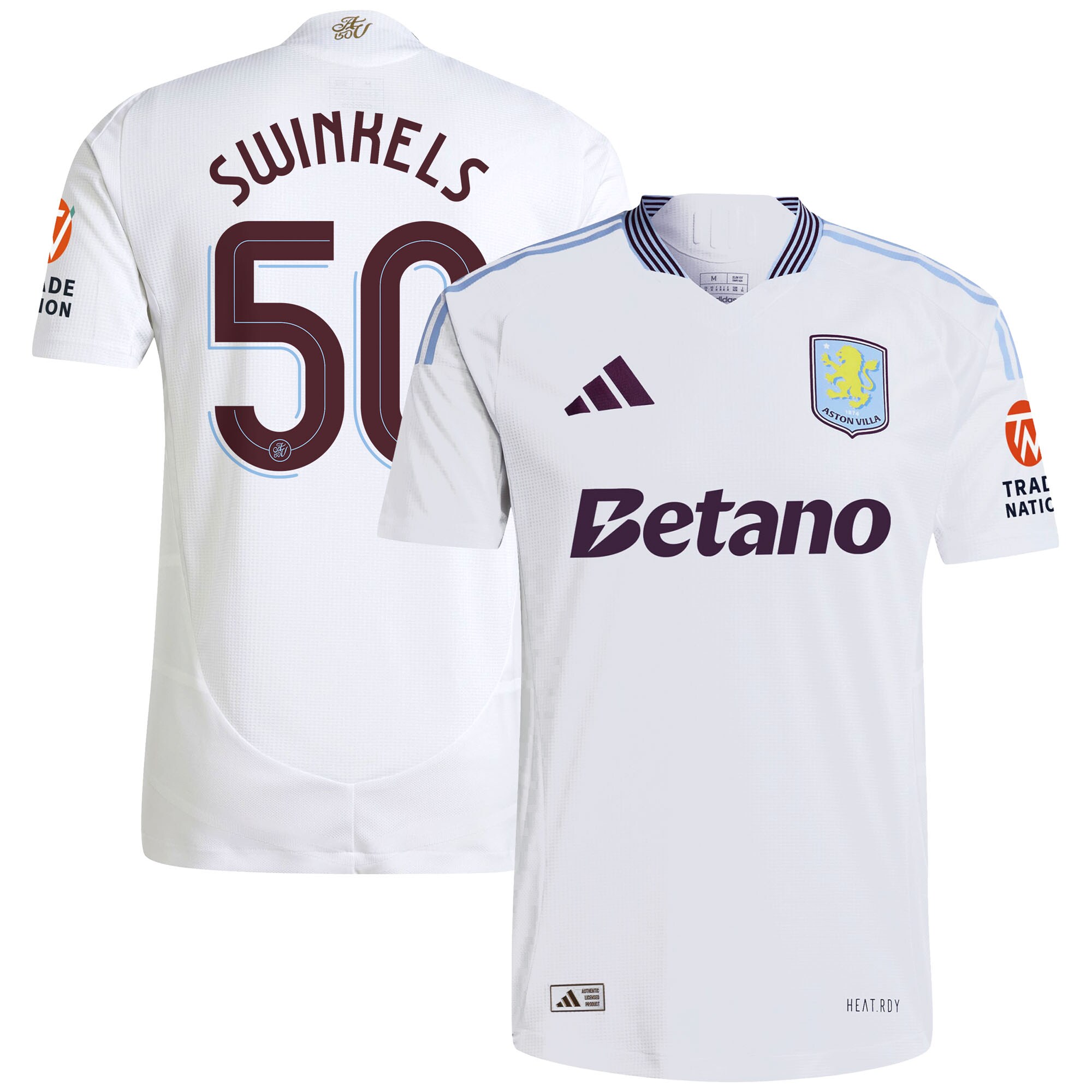 aston villa adidas away authentic shirt 2024-25 with swinkels 50 cup printing Collection - Official Aston Villa Shirts & Jerseys