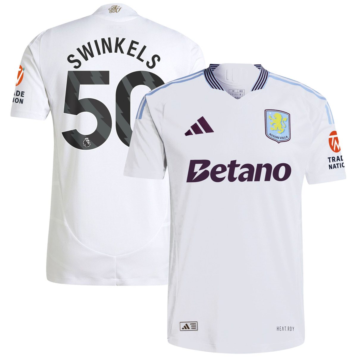 aston villa adidas away authentic shirt 2024-25 with swinkels 50 printing Collection - Official Aston Villa Shirts & Jerseys