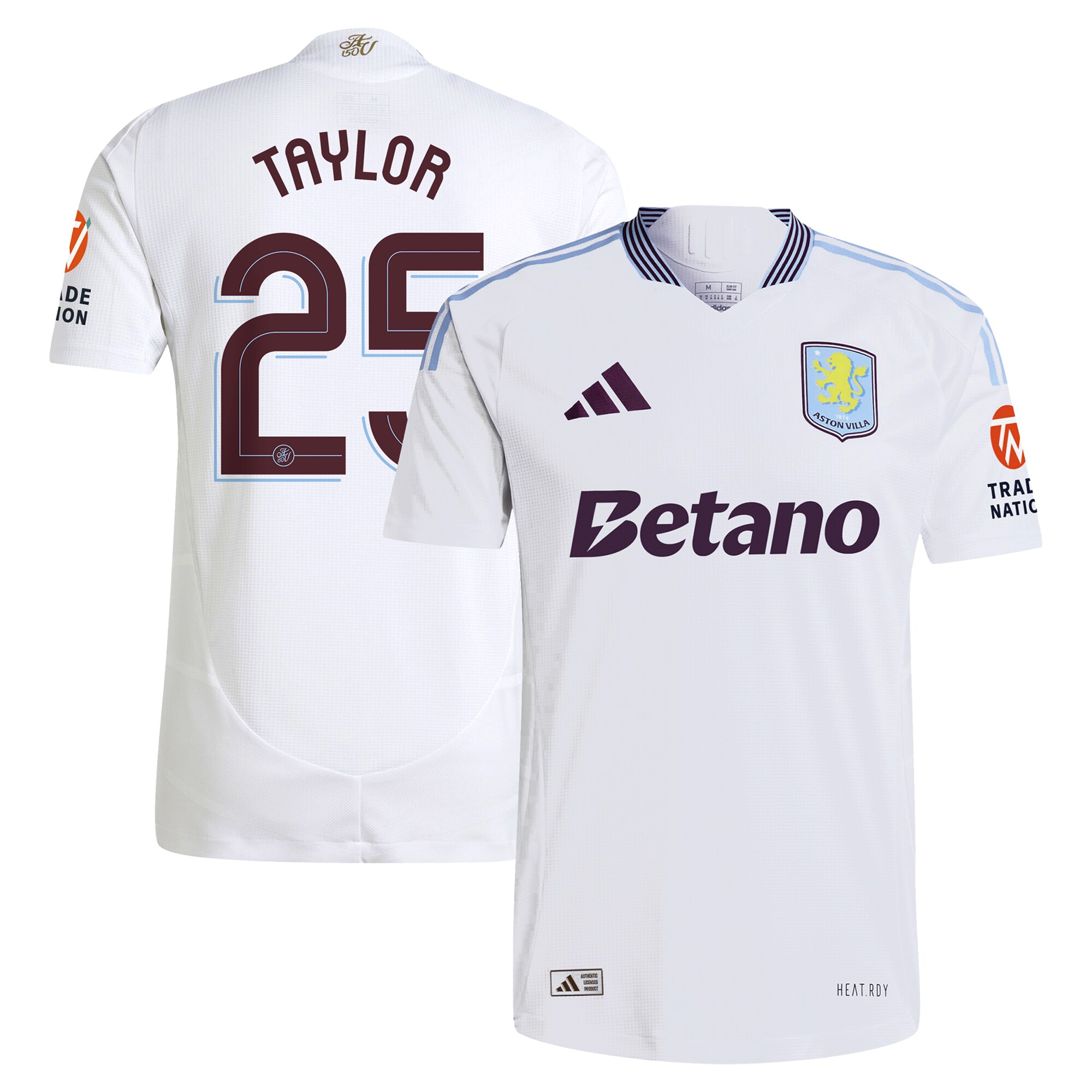 aston villa adidas away authentic shirt 2024-25 with taylor 25 cup printing Collection - Official Aston Villa Shirts & Jerseys