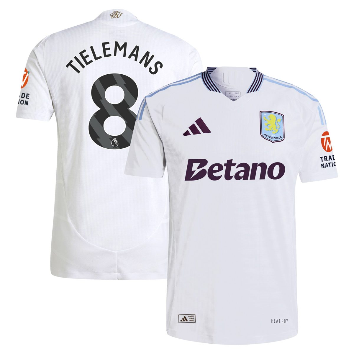 aston villa adidas away authentic shirt 2024-25 with tielemans 8 printing Collection - Official Aston Villa Shirts & Jerseys