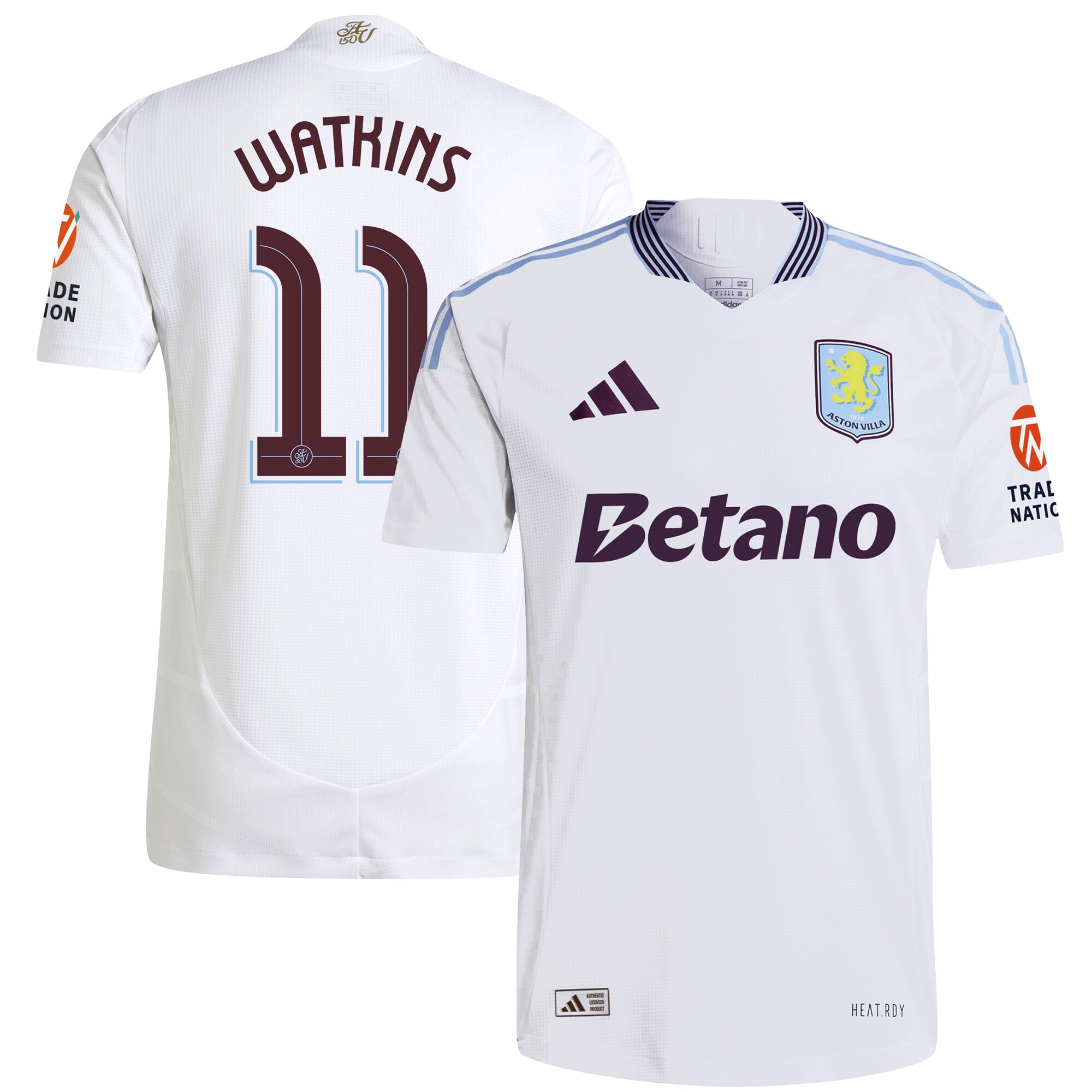 aston villa adidas away authentic shirt 2024-25 with watkins 11 cup printing Collection - Official Aston Villa Shirts & Jerseys