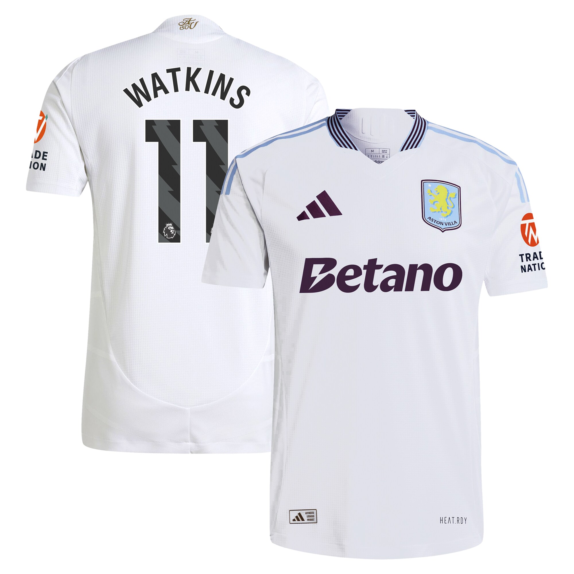 aston villa adidas away authentic shirt 2024-25 with watkins 11 printing Collection - Official Aston Villa Shirts & Jerseys