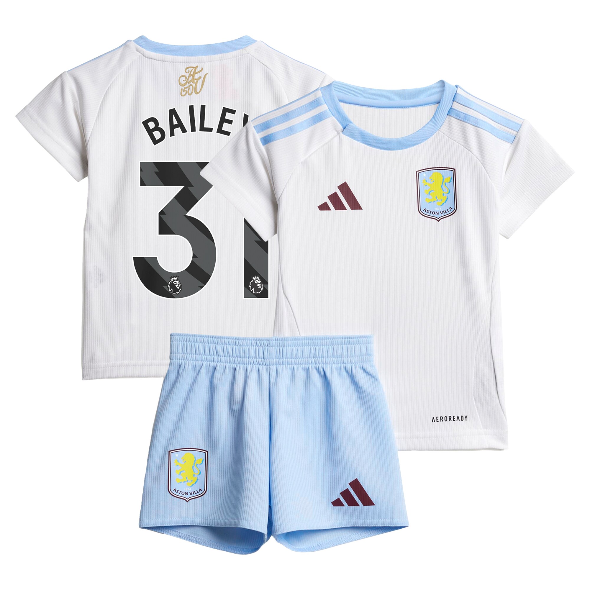 aston villa adidas away baby kit 2024-25 with bailey 31 printing Collection - Official Aston Villa Shirts & Jerseys