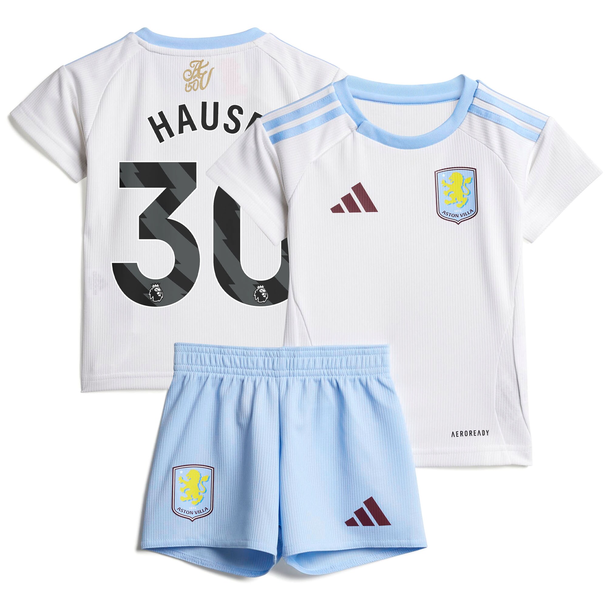 aston villa adidas away baby kit 2024-25 with hause 30 printing Collection - Official Aston Villa Shirts & Jerseys