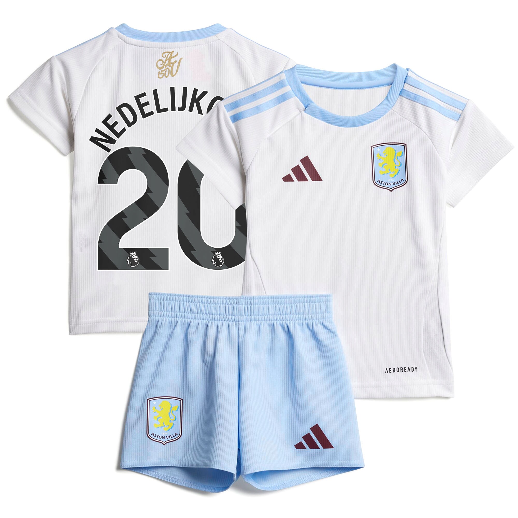aston villa adidas away baby kit 2024-25 with nedeljković 20 printing Collection - Official Aston Villa Shirts & Jerseys
