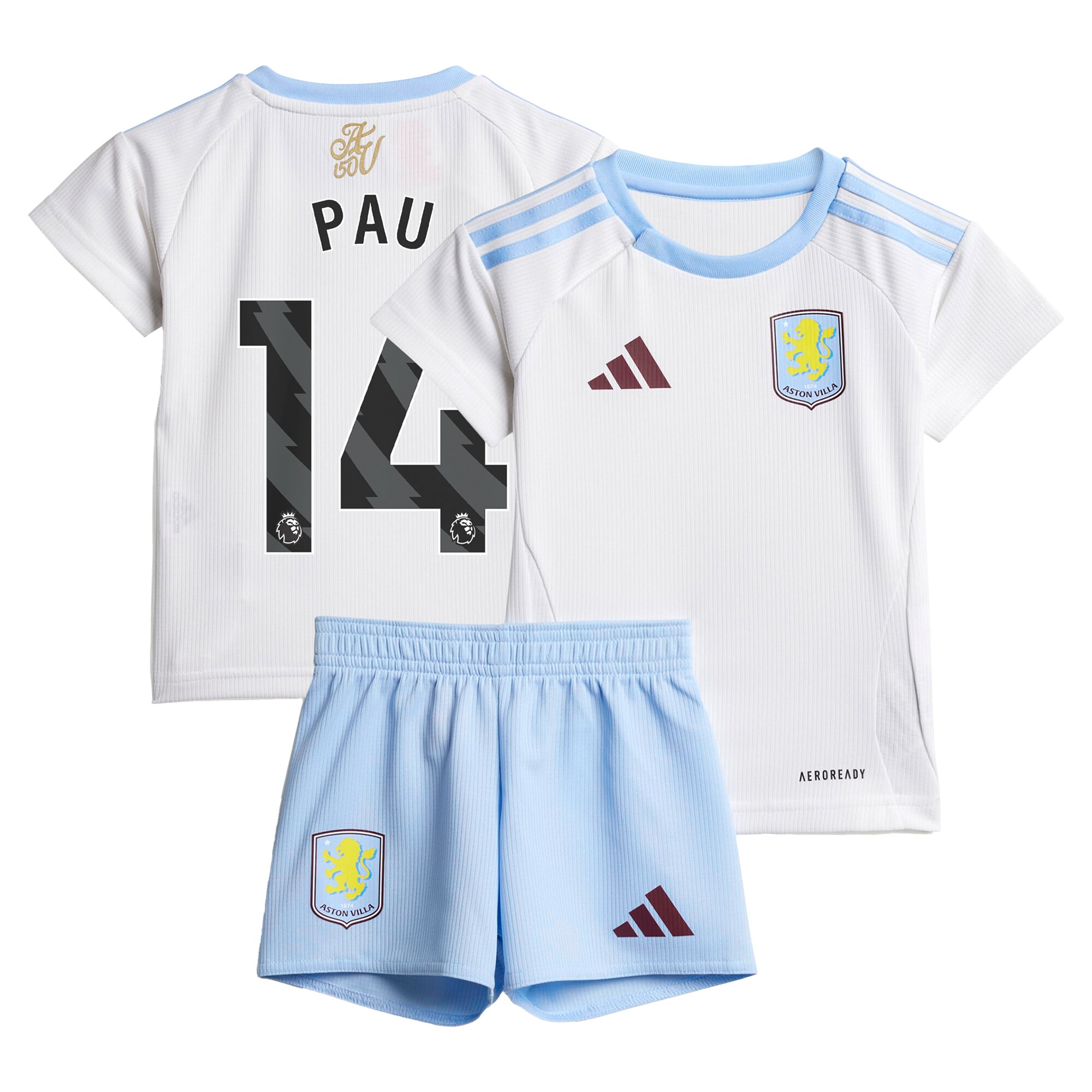 aston villa adidas away baby kit 2024-25 with pau 14 printing Collection - Official Aston Villa Shirts & Jerseys