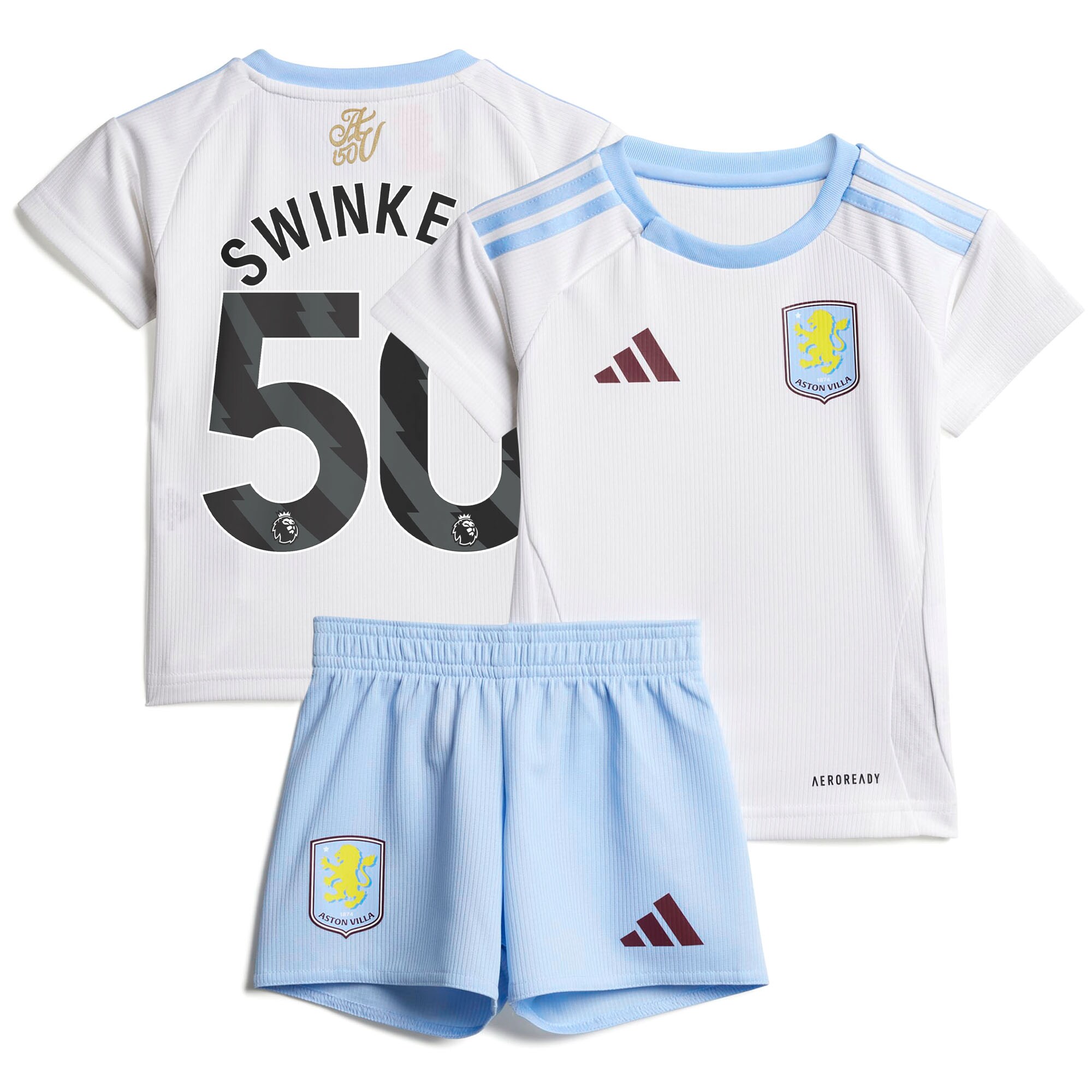 aston villa adidas away baby kit 2024-25 with swinkels 50 printing Collection - Official Aston Villa Shirts & Jerseys