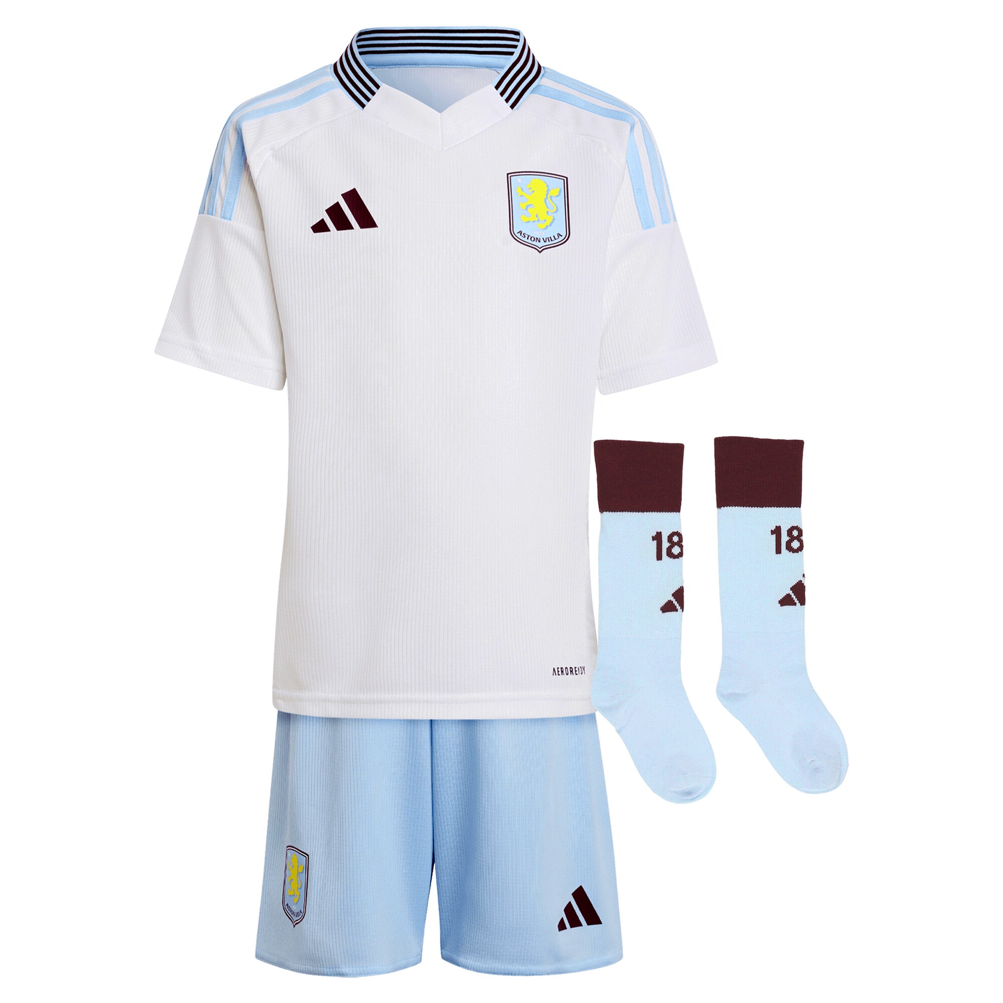 aston villa adidas away mini kit 2024-25 with a.garcía 16 printing Collection - Official Aston Villa Shirts & Jerseys