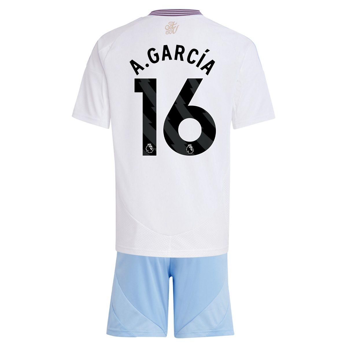 aston villa adidas away mini kit 2024-25 with a.garcía 16 printing Collection - Official Aston Villa Shirts & Jerseys